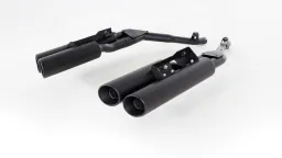 CUSTOM Muffler left/right Sport Exhaust BMW K 1600 Bagger / Grand America, stainless steel black, with EC type approval
