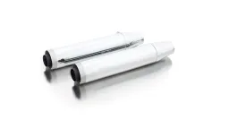 2 x Scarico CUSTOM Slip-On Ø 90 mm incl. catalizzatore (terminali selezionabili), ASC, acciaio inox cromato, omologazione (CE-)