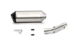 OKAMI Slip On (sport exhaust with connecting tube), Stainless steel matt, (EC-) approval