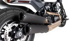 2x scarico CUSTOM Ø 102 mm, senza catalizzatore, terminali intercambiabili, con sistema audio attivato CAN-BUS - ASC, acciaio inox nero, incl. omologazione (CE-)