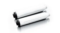 2x scarico CUSTOM Ø 102 mm, senza catalizzatore, terminali intercambiabili, con sistema audio attivato CAN-BUS - ASC, acciaio inox cromato, incl. omologazione (CE-)