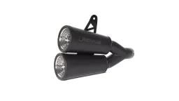 REMUS Vertical: RACING Slip On (silencer with removable sound insert), stainless steel black, NO (EEC-) APPROVAL