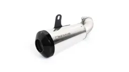 CLASSIC SPORT, Slip on (sport exhaust), endcap black-chrome, Stainless steel matt, (EC-) approval