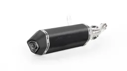 OKAMI Slip On (sport exhaust with connecting tube), Stainless steel black, NO (EC-) APPROVAL