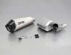 HYPERCONE, slip on muffler with front silencer, titanium