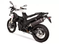 REMUS BLACK HAWK Silenziatore acciaio inox nero F 650-700-800 GS 2008-2016, EEC
